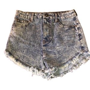 High waisted Jean shorts